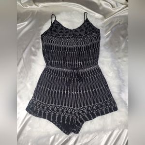 Black and white romper